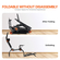 VEVOR Racing Wheel Stand Αναδιπλούμενο για Logitech G923/G920/G29 GT/Λειτουργία Formula