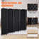 VEVOR 8 Panel Room Divider Χειροποίητη υφασμένη αναδιπλούμενη οθόνη προστασίας προσωπικών δεδομένων με μαύρους μεντεσέδες