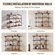 VEVOR Industrial Pipe Shelf 4 Tier 3PCS 11,8in W σανίδες τοίχου ΔΕΝ περιλαμβάνονται