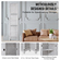 VEVOR Wood Divider Room Ξύλινο πάνελ 4 για Διαχωρισμό Δωματίων Οικιακό Γραφείο