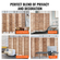 VEVOR Wood Divider Room Ξύλινο πάνελ 8 για Διαχωρισμό Δωματίων Home Office