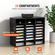 VEVOR Wood Literature Organizer, 24 διαμερίσματα, Ταξινόμηση αρχείων με αφαιρούμενα ράφια, Υποδοχή γραμματοκιβωτίων για Office Home Classroom Οργανισμός Mailrooms, Πιστοποίηση EPA, Μαύρο