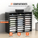 VEVOR Wood Literature Organizer File Sorter Βάση αποθήκευσης χαρτιού 27 υποδοχές Μαύρο