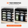 VEVOR Wood Literature Organizer File Sorter Βάση αποθήκευσης χαρτιού 27 υποδοχές Μαύρο