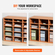 VEVOR Wood Literature Organizer File Sorter Βάση αποθήκευσης χαρτιού 27 υποδοχές Λευκό