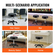 VEVOR Rolling Stools με ρόδες, 400 LBS Weight Capacity Σκαμπό ρυθμιζόμενου ύψους με εξαιρετικά παχύ μαξιλάρι καθίσματος, περιστρεφόμενη καρέκλα σκαμπό για σαλόνι, μπαρ, σπίτι, γραφείο, τατουάζ, ιατρικό, μασάζ, μαύρο
