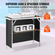 VEVOR Portable Tradeshow Podium Podium, 38,39&quot; x 15,16&quot; x 34,25&quot;, Εκθεσιακός πάγκος έκθεσης με τοίχο, πτυσσόμενος πίνακας προώθησης λιανικής μπαρ με ράφι αποθήκευσης και τσάντα μεταφοράς