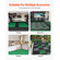VEVOR Interlocking Drinage Mat Drainage Cushion 12&quot; x 12&quot; Αρθρωτό πλακάκι δαπέδου
