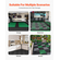 VEVOR Dranage Mat Modular Interlocking Cushion 12&quot; x 12&quot; Πλακάκι δαπέδου αποστράγγισης