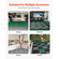 VEVOR Dranage Mat Interlocking Drinage Cushion 12&quot; x 12&quot; Modular πλακάκι δαπέδου