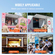 VEVOR 36&quot; L x 36&quot; W Concession Stand Παράθυρο σερβιρίσματος Food Truck Service Τέντα