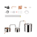 VEVOR Moonshine Still Water Alcohol Distiller 5Gal με βαρέλι Thumper &amp; αντλία νερού 8W