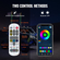 VEVOR LED Whip Light 2PCS 3FT RGB Spiral Light Antenna Remote App ATV UTV RZR