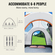 Σκηνή κάμπινγκ VEVOR SUV, Εξάρτημα 8&#039;-8&#039; SUV Tent Attachment για Κάμπινγκ με στρώμα βροχής και τσάντα μεταφοράς, αδιάβροχη σκηνή φορτηγού διπλής στρώσης PU2000mm, φιλοξενία 6-8 ατόμων, πίσω σκηνή για Van Hatch πίσω πόρτα