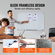 Whiteboard VEVOR Magnetic Glass, Dry Erase Board 36&quot;x24&quot;, Επιτοίχια Μεγάλη Λευκή Γυάλινη Πίνακας χωρίς πλαίσιο, με Δίσκο μαρκαδόρων, Γόμα και 2 Μαρκαδόρους, Λευκό