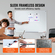 Λευκός πίνακας VEVOR Magnetic Glass, Dry Erase Board 48&quot;x32&quot;, Επιτοίχιος Μεγάλη Λευκή Γυάλινη Πίνακας χωρίς πλαίσιο, με δίσκο μαρκαδόρου, μια γόμα και 2 μαρκαδόρους, λευκό
