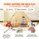 VEVOR Kids Play Tent Teepee Tent για νήπια 1-5 ετών Σκηνή με μπάλες ματ
