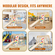 VEVOR Indoor Jungle Gym 7 σε 1 Παιδική χαρά Εσωτερική παιδική χαρά Ξύλινα παιχνίδια αναρρίχησης L