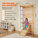 VEVOR Swedish Ladder Wall Gym 5 in 1 Ξύλινα παιχνίδια αναρρίχησης εσωτερικής παιδικής χαράς