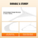VEVOR Plastic Hangers 50 Pack Λευκές αντιολισθητικές κρεμάστρες με τριγωνική δομή