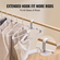 VEVOR Plastic Hangers 50 Pack Λευκές αντιολισθητικές κρεμάστρες με τριγωνική δομή