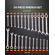 Σετ κλειδιών VEVOR Combination 24 ΤΕΜ SAE 1/4&quot; - 7/8&quot; Metric 8-19mm Organizer Rack