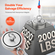 VEVOR 2000 LBS Strong Fishing Magnet Kit Διπλής όψης Pull Force Rope Carabiner