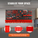 VEVOR Επιτοίχιοι κάδοι αποθήκευσης, 30-Bin Parts Rack Organizer Garage Plastic Shop Εργαλείο με πάνελ τοίχου/Θήρες εργαλείων/Γάντζοι, Οργανωτής εργαλείων για παξιμάδια, μπουλόνια, βίδες, καρφιά, χάντρες, κουμπιά, μαύρο και κόκκινο