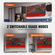VEVOR Επιτοίχιοι κάδοι αποθήκευσης, 30-Bin Parts Rack Organizer Garage Plastic Shop Εργαλείο με πάνελ τοίχου/Θήρες εργαλείων/Γάντζοι, Οργανωτής εργαλείων για παξιμάδια, μπουλόνια, βίδες, καρφιά, χάντρες, κουμπιά, μαύρο και κόκκινο