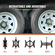VEVOR Wheel Chock Stabilizer 2 Set for RV Travel Trailers with Ratchet Wrench