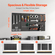 VEVOR Metal Pegboard Panels 4 panels 24&quot; x 12&quot; Wall Organizer for Garage Tool