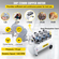 VEVOR Air Compressor 80L Ultra Quiet Δεξαμενή αεροσυμπιεστή χωρίς λάδια Αθόρυβος συμπιεστής αέρα 2,2KW Συμπιεστής χωρίς λάδι Χαμηλό θόρυβο με ασφαλή ηλεκτρομαγνητική βαλβίδα