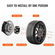 VEVOR 2&quot; 6&quot;x5.5&quot; Αποστάτες τροχού Αντάπτορες τροχών 6 Lug Forged Spacer 4 ΤΕΜ Μαύρο