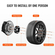 VEVOR 2&quot; 6&quot;x5.5&quot; Αποστάτες τροχού Αντάπτορες τροχών 6 Lug Forged Spacer 4 ΤΕΜ Μαύρο