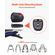 VEVOR 38L Top Case Μοτοσικλέτας Universal Ουρά μοτοσικλέτας με Ανακλαστικό Πάνελ