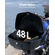 VEVOR 48L Top Case Μοτοσικλέτας Universal Ουρά μοτοσικλέτας με Ανακλαστικό Πάνελ