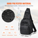 Τσάντα VEVOR Tactical Sling 10L Military Rover Shoulder Sling Backpack Μαύρο