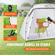 VEVOR Spray Paint Shelter, 7.5x5.2x5.2ft Φορητή σκηνή βαφής με ενσωματωμένο δάπεδο και διχτυωτή οθόνη, αναδιπλούμενος αναδυόμενος θάλαμος βαφής για έπιπλα Μεγάλος σταθμός βαφής εργαλείων DIY