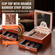 VEVOR 35 Cigar Humidor Glasstop Cedar Cigar Box Υγραντήρας &amp; υγρόμετρο &amp; συρτάρι