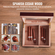 VEVOR 50 Cigars Humidor Glasstop Cedar Cigar Storage Box Υγρόμετρο υγραντήρα
