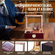 VEVOR 50 Cigars Humidor Glasstop Cedar Cigar Storage Box Υγρόμετρο υγραντήρα