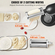 Εξάρτημα ζυμαρικών VEVOR για μίξερ με βάση KitchenAid, σετ ρολού κοπής ζυμαρικών από ανοξείδωτο χάλυβα που περιλαμβάνει ρολό φύλλου ζυμαρικών, κόφτη σπαγγέτι και φετουτσίνι, 8 ρυθμιζόμενο πάχος πόμολο ζυμαρικών, 3 τεμ.