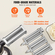 Εξάρτημα ζυμαρικών VEVOR για μίξερ με βάση KitchenAid, σετ ρολού κοπής ζυμαρικών από ανοξείδωτο χάλυβα που περιλαμβάνει ρολό φύλλου ζυμαρικών, κόφτη σπαγγέτι και φετουτσίνι, 8 ρυθμιζόμενο πάχος πόμολο ζυμαρικών, 3 τεμ.
