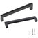 VEVOR 10 Pack Ντουλάπι Κουζίνας, 5,03 ίντσες / 128 χιλιοστά Centre to Center Λεπτό τετράγωνο συρτάρι ντουλαπιών κουζίνας, ανοξείδωτες μοντέρνες λαβές πόρτας ντουλαπιών κουζίνας για μπάρα μπάνιου κουζίνας Εξοπλισμός Μαύρο ματ