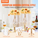 VEVOR 20PCS 43cm/16,9” Ψηλό Κρυστάλλινο Βάζο Γάμου για Διακόσμηση Πάρτυ