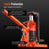 VEVOR Hydraulic Toe Jack, 2,5 Ton On Toe Jack Lift, 5 Ton On Top Lift Capacity Machine Jack, 0,8-5,3 in Toe Height, 8,9-13,4 in Toe Height, Air Hydraulic Claw Jack for Machinery, Industry