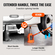 VEVOR Hydraulic Bottle Jack, 12 Ton/24000 LBS All Welded Bottle Jack, 190-355 mm Range Lifting, με μακριά λαβή 3 τμημάτων, για αυτοκίνητο, Pickup Truck, Truck, RV, Auto Repair, Industrial Engineering