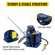VEVOR Air Hydraulic Bottle Jack, 32 Ton/70550lbs Pneumatic Hydraulic Bottle Jack, Pneumatic/manual Dual Operation Bottle Lift Jack, with Manual Hand Pump for Heavy Duty Auto Truck RV Repair Lift
