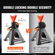 VEVOR Jack Stand, 3 Ton (6.000 lbs) Χωρητικότητα Jack Stand αυτοκινήτου Διπλό κλείδωμα, 10,8-16,3 ίντσες Ρυθμιζόμενο ύψος, για ανύψωση SUV, Pickup Truck, Αυτοκίνητο και UTV/ATV, Κόκκινο, 1 Pair