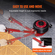 VEVOR Air Jack, 3 Ton/6600 lbs Triple Bag Air Jack, Airbag Jack με έξι χαλύβδινους σωλήνες, ανύψωση έως 17,7&quot;, 3-5 s Fast Lifting Pneumatic Jack, με ρυθμιζόμενη μακριά λαβή για αυτοκίνητα, γκαράζ, επισκευή (κόκκινο)
